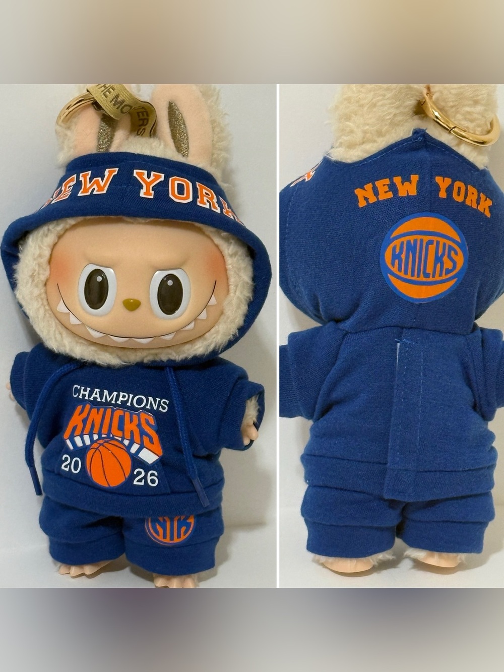 Knicks Labubu 2pc “CHAMPIONS 2026” outfit New York NY